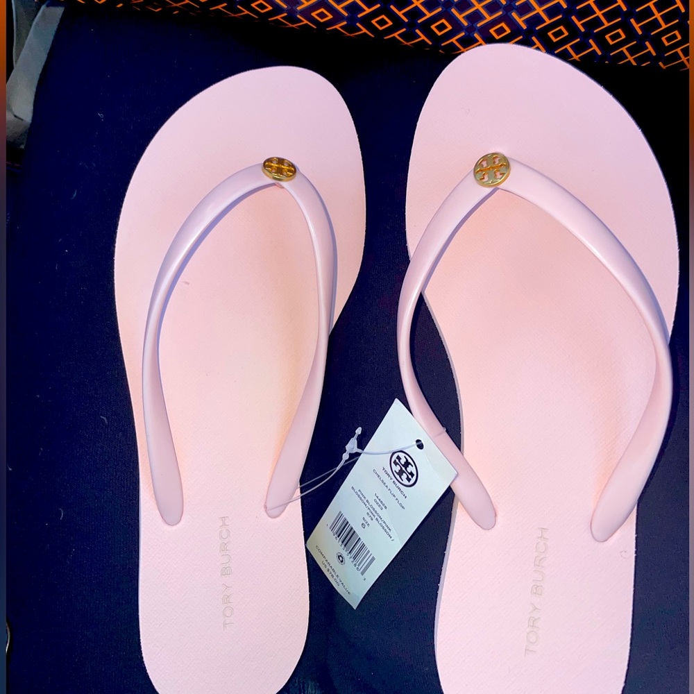 Tory Burch Pink Flip Flops
